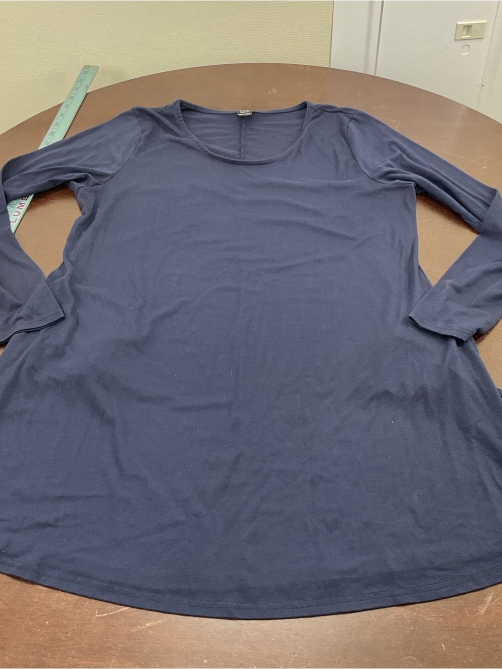 Everyday Navy Scoop Neck Long-Sleeve Tee